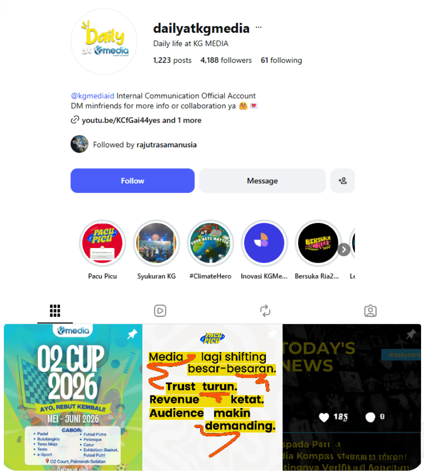 Tangkapan layar profil Instagram dailyatkgmedia